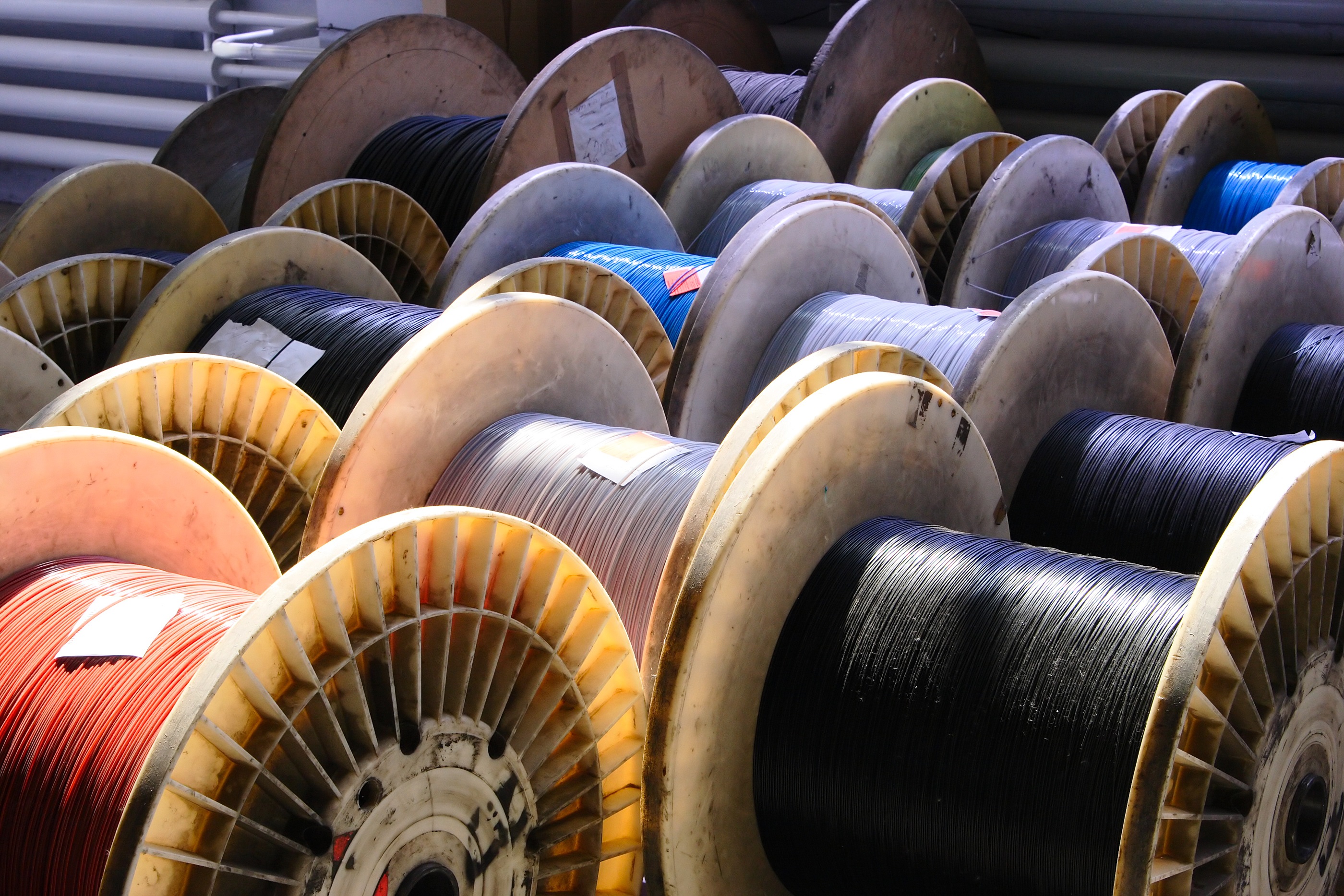 Bobine di cavi di fibra ottica (Getty Images)