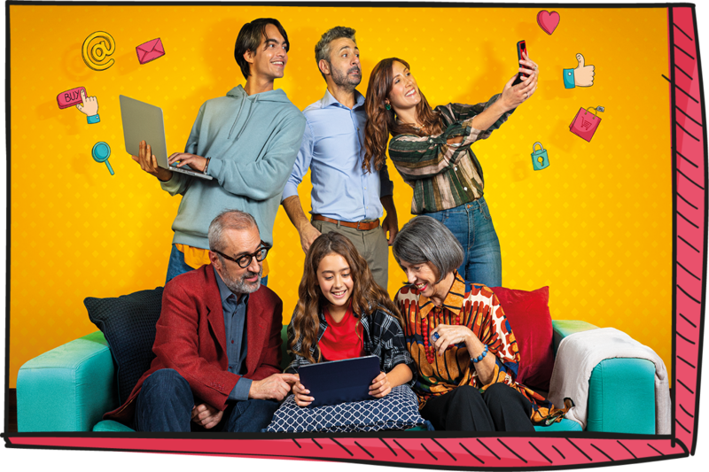 La famiglia Navigati, protagonista dello spot