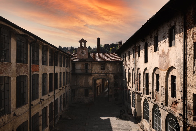 Un dettaglio degli spazi del Lanificio Maurizio Sella