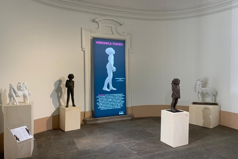 Alcune delle opere esposte nelle esedre di Palazzo Bricherasio
