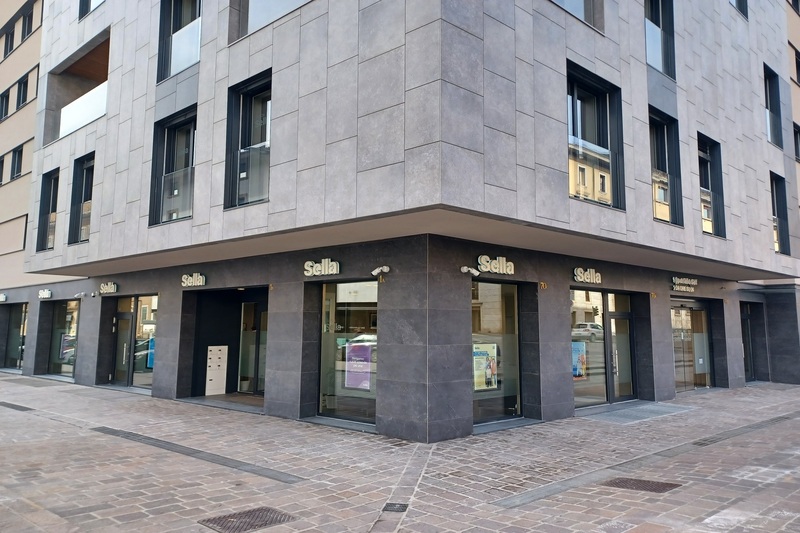 La nuova succursale di Banca Sella a Bergamo