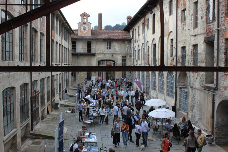 Gli spazi del Lanificio Maurizio Sella durante l´evento BiDigital tenutosi nel 2019