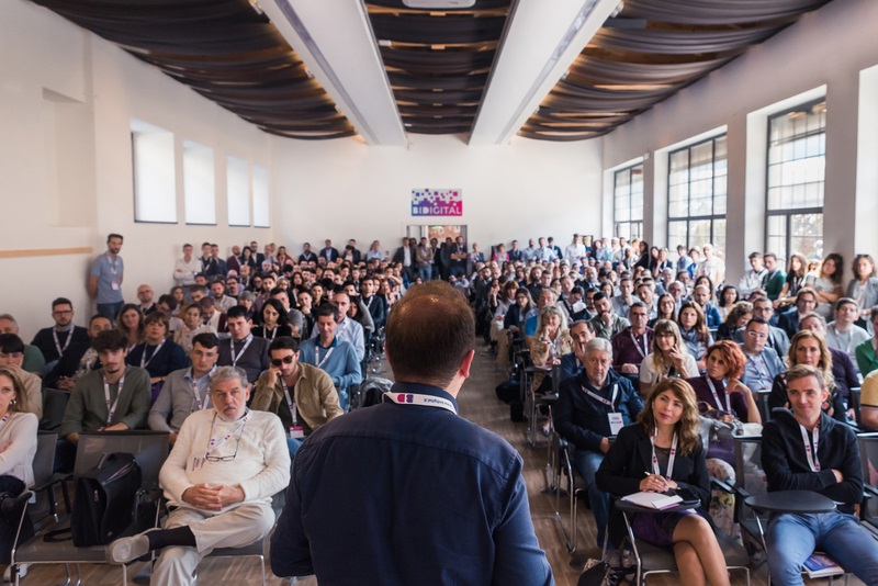 A moment of BiDigital, the event organized by Sellalab in 2019, at Lanificio Maurizio Sella