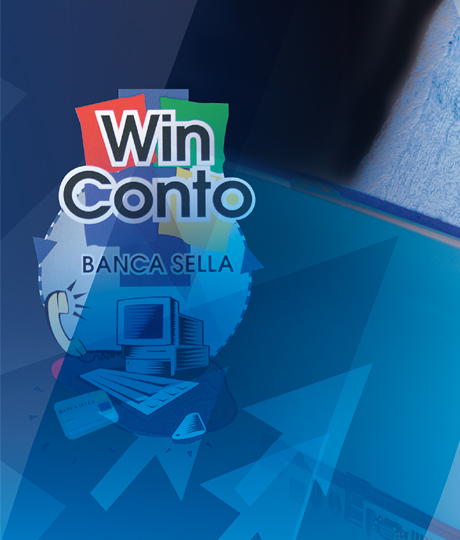 Il logo di Winconto nel 1998, il primo conto corrente online italiano