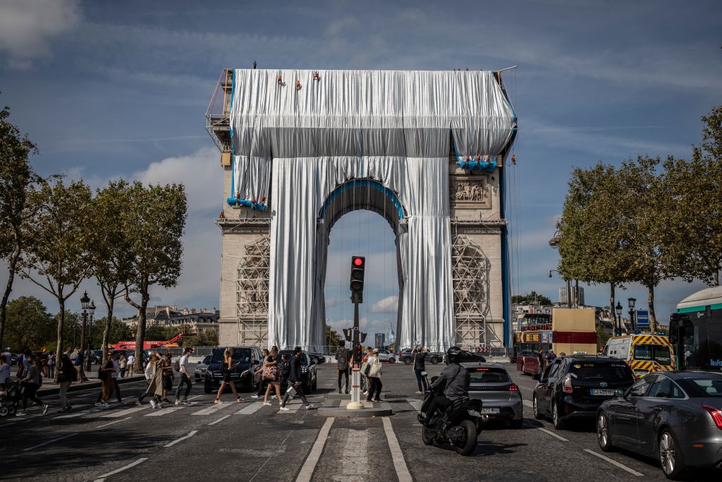 L'Arco di Trionfo impacchettato