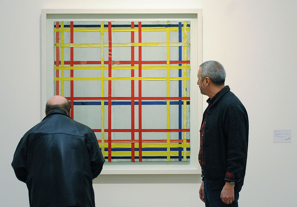 immagine Il quadro di Mondrian esposto al contrario per oltre 70 anni